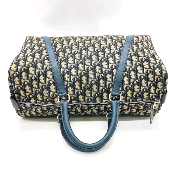 Christian Dior Navy Blue Trotter Canvas Duffel Bag (VERY GOOD)(COA)✨️💙✨️ - Picture 10 of 16